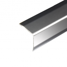 Genesis Polished Chrome Aluminium Self Adhesive Edge Protector 2.5m 10mm x 10mm - EAA100.91